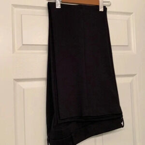 Black Trousers Wide Straigt Leg sz  16